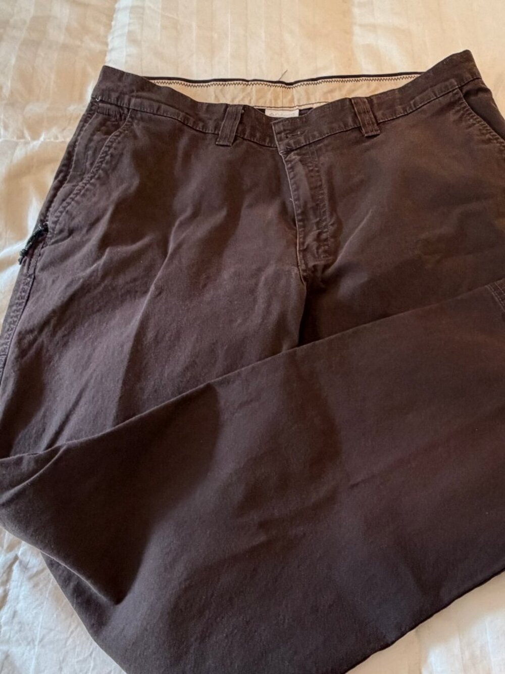 Columbia, brown canvas pants, 38 x 32